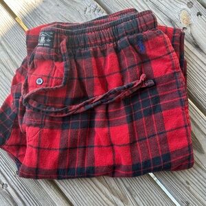 Polo by Ralph Lauren Red‎ and Black Plaid  Pajama Bottoms large